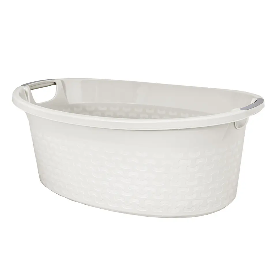 ⁨Miska owalna Cotton 60l. biel antyczna - 1460⁩ w sklepie Wasserman.eu