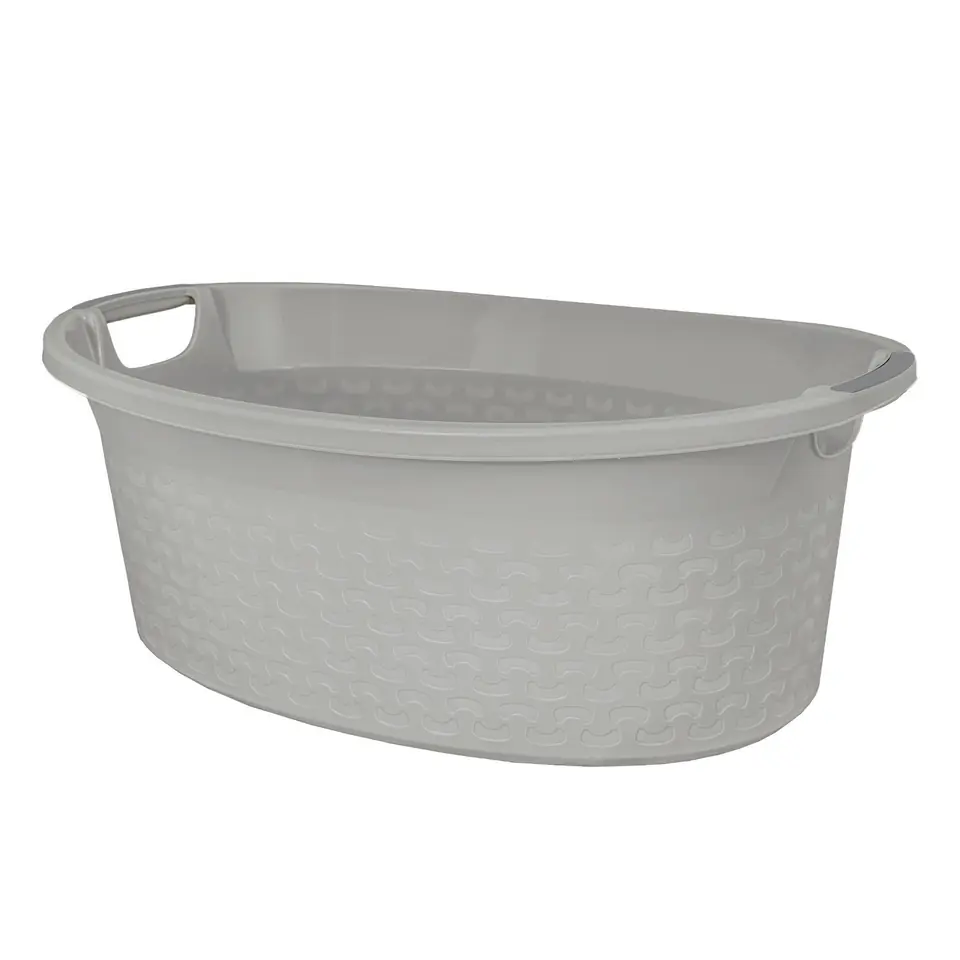 ⁨Miska owalna Cotton 60l. jasny szary - 1460⁩ w sklepie Wasserman.eu
