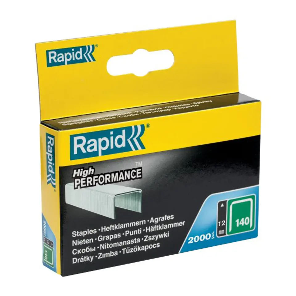 Staples Rapid Flachdraht Nr. 140 (12 mm) - Packung mit 2000 Stück im Wasserman.eu