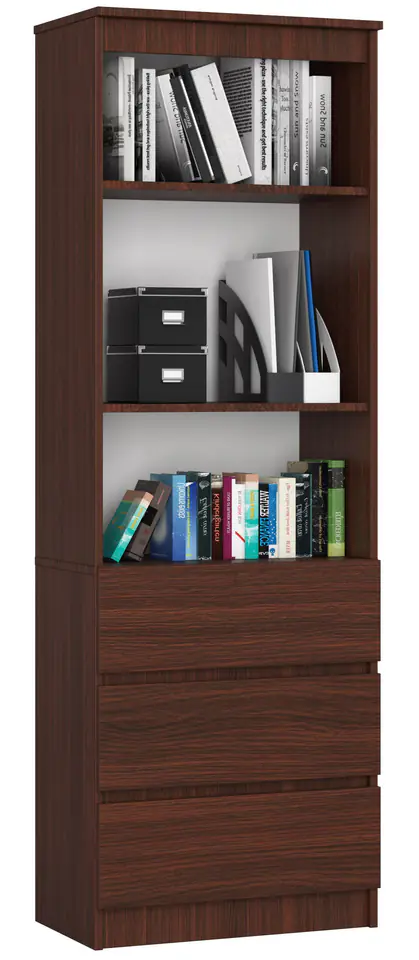 ⁨OFFICE RACK R 60 cm CLP 3 DRAWERS 2 WENGE SHELVES⁩ at Wasserman.eu