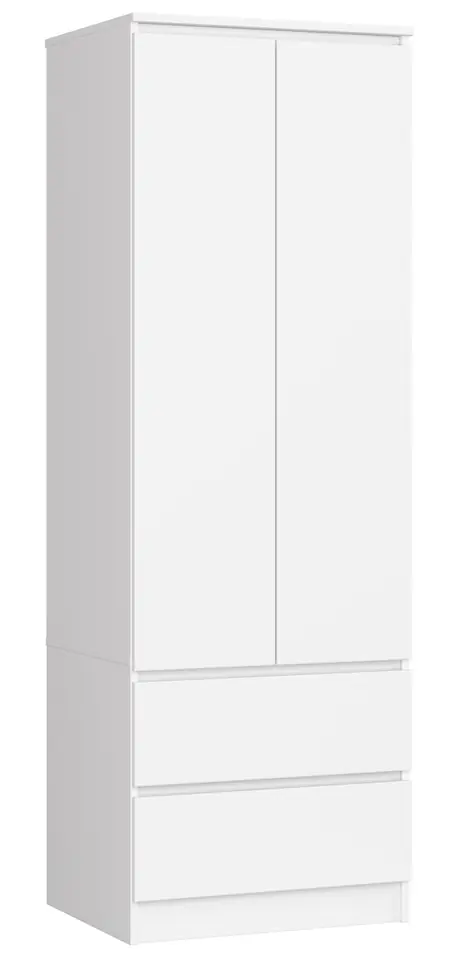 ⁨WARDROBE STAR S 60 cm 2 DOORS 2 DRAWERS WHITE⁩ at Wasserman.eu