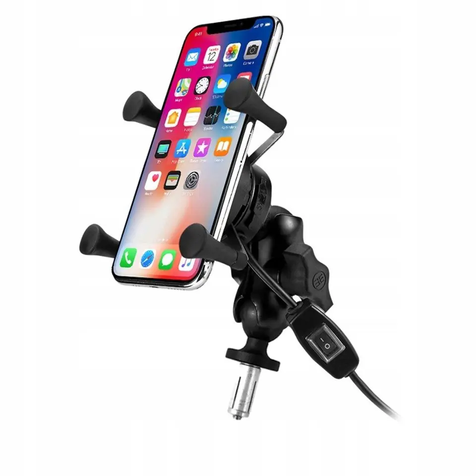 ⁨MOTORBIKE PHONE HOLDER FREEDCONN MC7W WITH INDUCTIVE CHARGER⁩ at Wasserman.eu