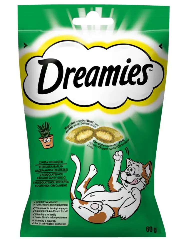 ⁨DREAMIES z Nutą Kocimiętki - przysmak dla kota - 60 g⁩ w sklepie Wasserman.eu