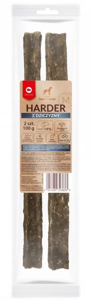 ⁨MACED Harder rich in game M - dog chew - 100g⁩ at Wasserman.eu