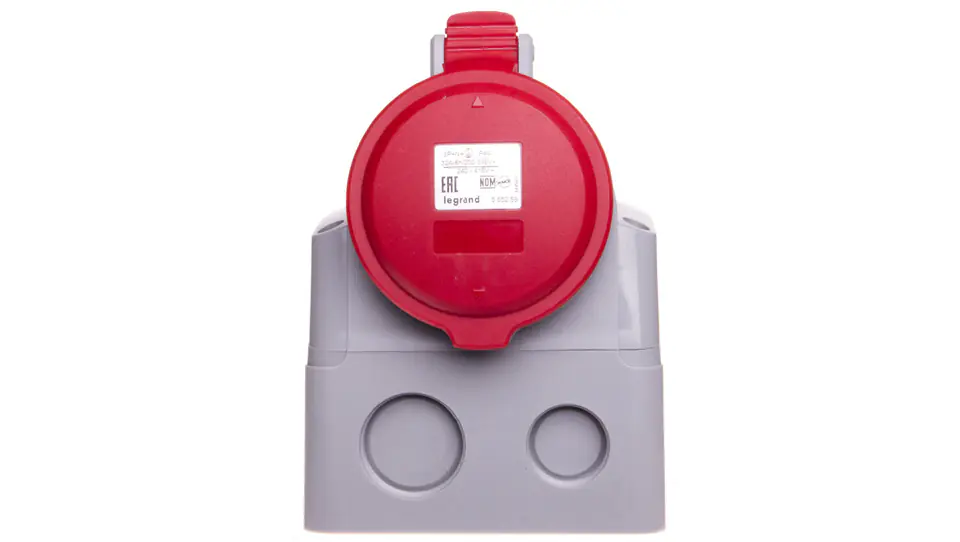 ⁨Fixed socket 5P 32A 400V red IP44 P17 TEMPRA PRO 555259⁩ at Wasserman.eu