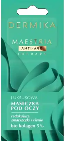 ⁨DERMIKA Maestria Anti-Age Therapy Luksusowa Maseczka pod oczy redukująca zmarszczki i cienie - bio kolagen 5%  3x1.5ml⁩ w sklepie Wasserman.eu