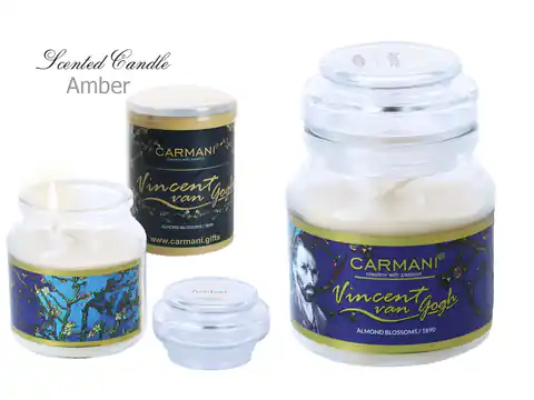 ⁨Świeczka zapachowa, american mały - V. van Gogh, Kwitnący Migdałowiec, Amber (CARMANI)⁩ w sklepie Wasserman.eu