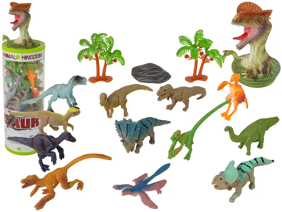 Zestaw Zwierzęta Dinozaury Figurki 12szt. Akcesoria W Tubie w sklepie Wasserman.eu