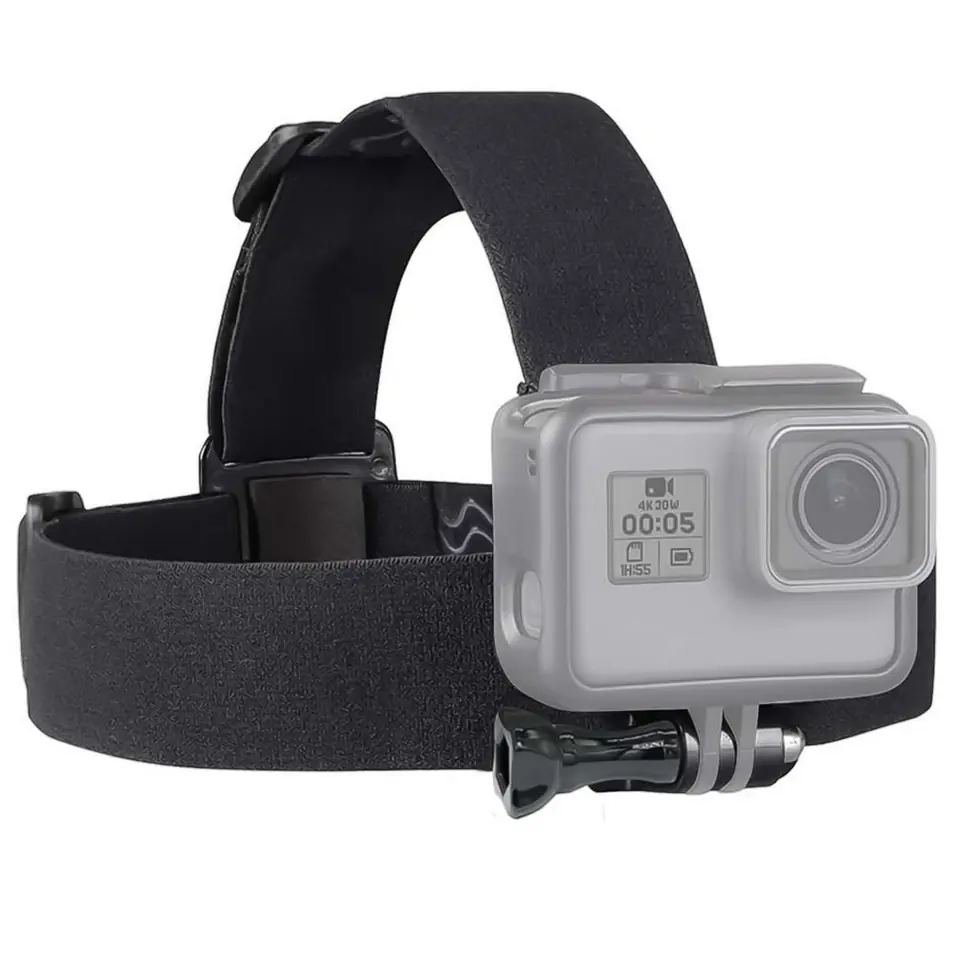 ⁨Opaska na głowę Alogy Techsuit Head Strap do kamerki sportowej GoPro Action Camera Black⁩ w sklepie Wasserman.eu