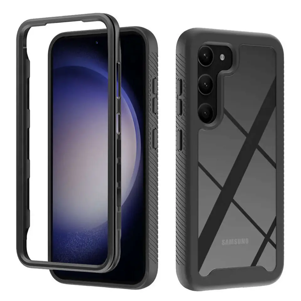 ⁨Etui pancerne Alogy Defense360 Pro + Screen Protector do Samsung Galaxy S23 Black⁩ w sklepie Wasserman.eu