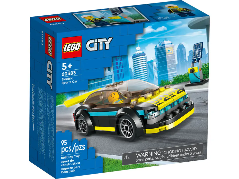 ⁨Lego CITY 60383 Elektryczny samochód sportowy⁩ w sklepie Wasserman.eu