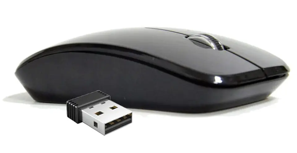 ⁨MOUSE OMEGA OM-530 1200DPI WIRELESS RECHARGEABLE BLACK⁩ at Wasserman.eu