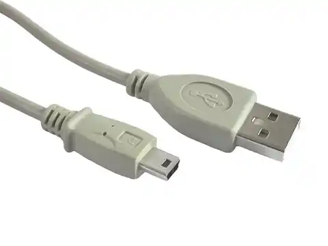 ⁨Cable Mini USB 2.0 CANON 5pin 1.8m gray⁩ at Wasserman.eu