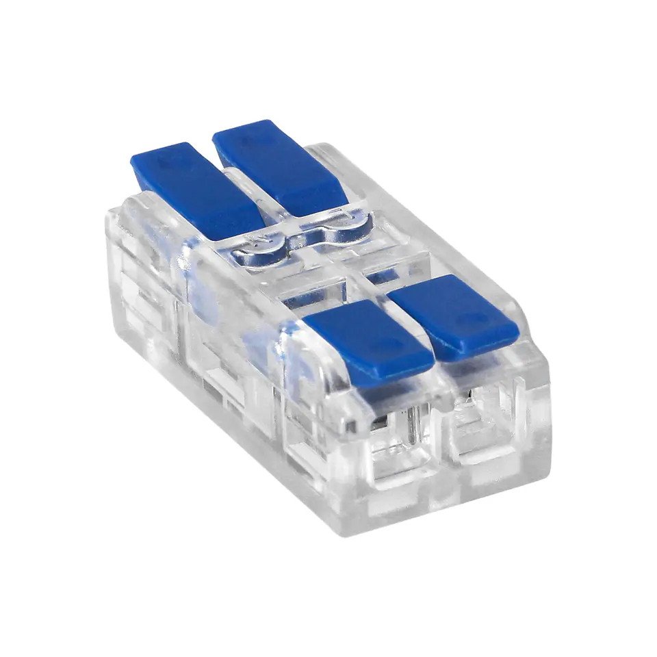 ⁨Złączka instalacyjna zaciskowa 2-przewodowa, dwustronna; na dowolny przewód 0,75-4mm?; IEC 250V/32A; worek 10 szt.⁩ w sklepie Wasserman.eu