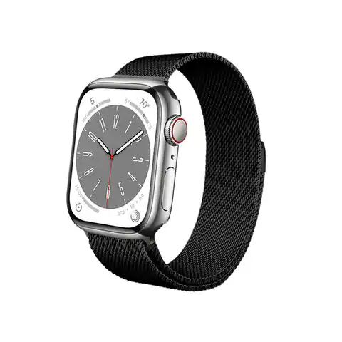 ⁨Crong Milano Steel - Stainless Steel Strap for Apple Watch 38/40/41 mm (Black)⁩ at Wasserman.eu