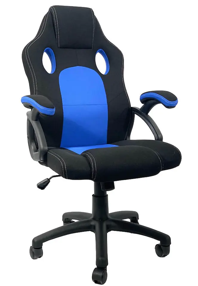 Fotel obrotowy do biurka CARRERA L BLUE FABRIC w sklepie Wasserman.eu