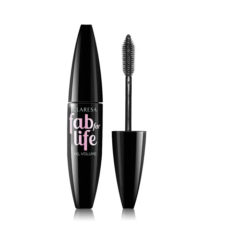 ⁨CLARESA Tusz do rzęs FAB FOR LIFE - efekt sztucznych rzęs - 01 deep black 12ml⁩ w sklepie Wasserman.eu