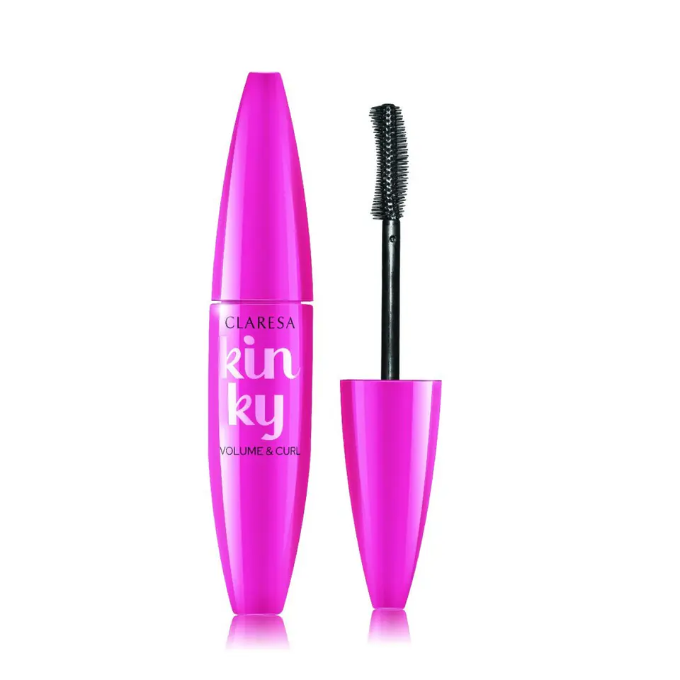 ⁨CLARESA Tusz do rzęs KINKY pogrubiająco podkręcający - nr 01 deep black 12ml⁩ w sklepie Wasserman.eu