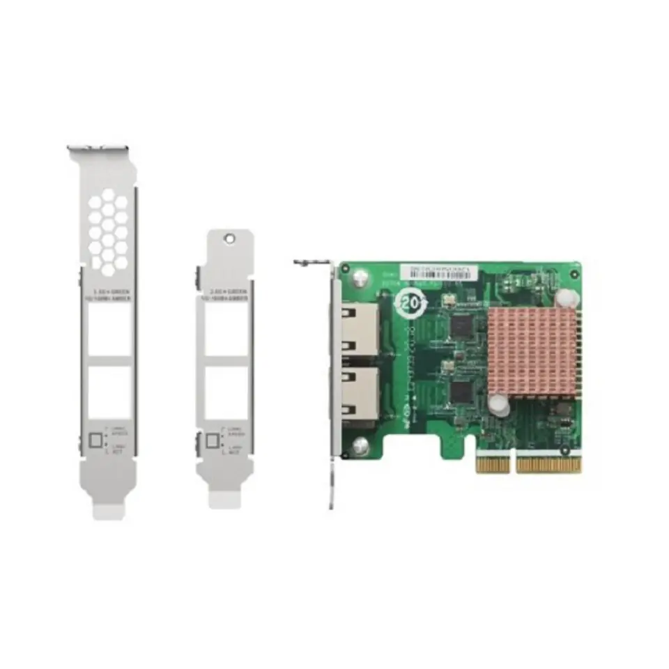 ⁨Qnap QXG-2G2T-I225, 2 x 2.5GbE, PCIe Gen2 x1, Low-profile⁩ w sklepie Wasserman.eu