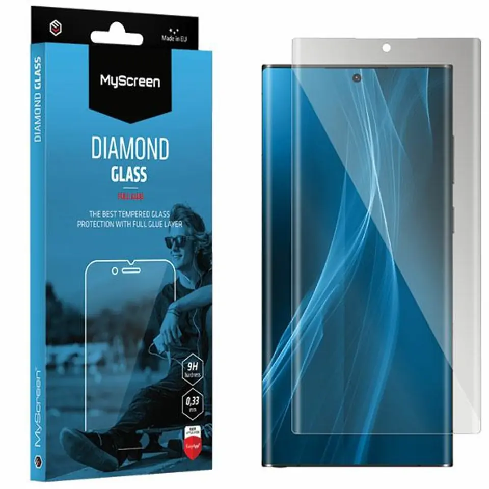 ⁨MS Diamond Glass Edge 3D Motorola Moto Edge 40 Pro 5G/Edge 40 czarny/black⁩ w sklepie Wasserman.eu