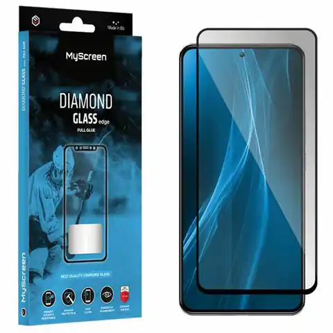 ⁨MS Diamond Glass Edge FG Huawei Nova 11i czarny/black Full Glue⁩ w sklepie Wasserman.eu