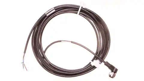 ⁨Connection cable 5m with angled socket 4P FIELDBUS M12 S/A AB-C4-5,0PVC-M12FA 22260678⁩ at Wasserman.eu