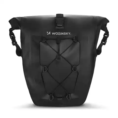 ⁨Wozinsky wodoodporna torba rowerowa sakwa na bagażnik 25l czarny (WBB24BK)⁩ w sklepie Wasserman.eu