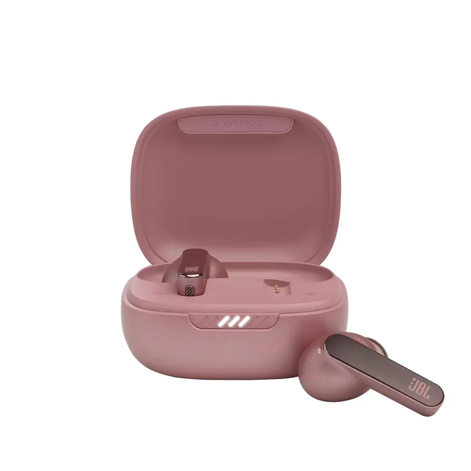 ⁨JBL Live Pro 2 True Wireless NC Wireless in-ear headphones with charging case, pink⁩ at Wasserman.eu