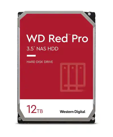 ⁨Dysk HDD WD Red Pro WD121KFBX (12 TB ; 3.5"; 256 MB; 7200 obr/min)⁩ w sklepie Wasserman.eu