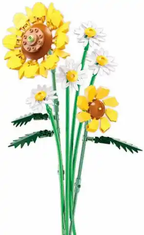 ⁨Klocki SLUBAN Słoneczniki kwiatki bukiet 329 el⁩ w sklepie Wasserman.eu