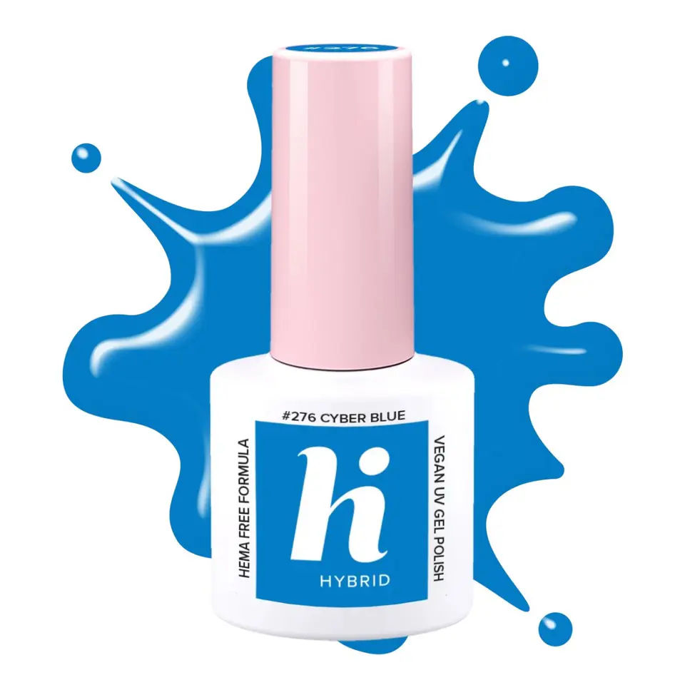 ⁨Hi Hybrid HEMA Free Lakier hybrydowy Neon #276 Cyber Blue 5ml⁩ w sklepie Wasserman.eu