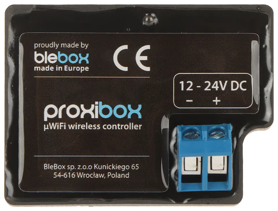 INTELIGENTNY ZBLIŻENIOWY WYZWALACZ AKCJI PROXIBOX/BLEBOX Wi-Fi, 12 ... 24 V DC w sklepie Wasserman.eu
