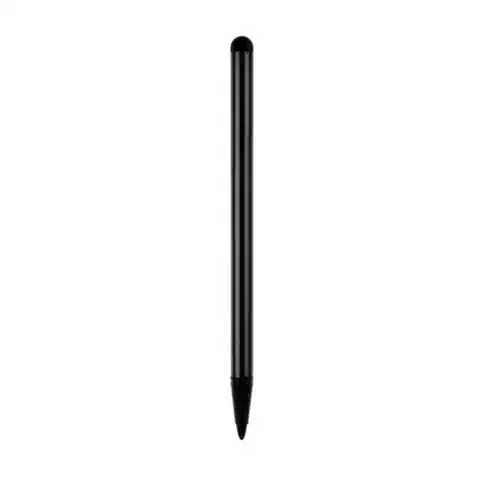 ⁨Pióro dotykowe 2 w 1, pojemnościowe, metal, czarne, do iPad i tableta⁩ w sklepie Wasserman.eu