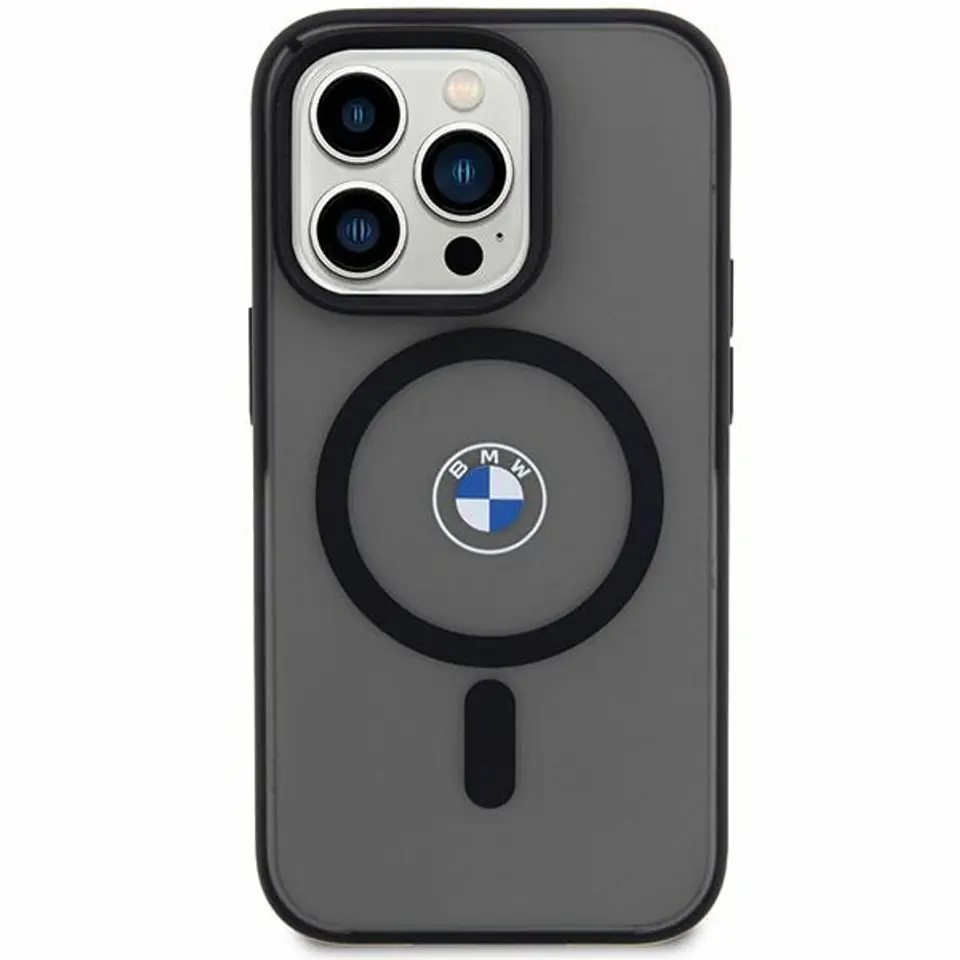 ⁨Etui BMW BMHMP14MDSLK iPhone 14 Plus 6.7" czarny/black hardcase Signature MagSafe⁩ w sklepie Wasserman.eu