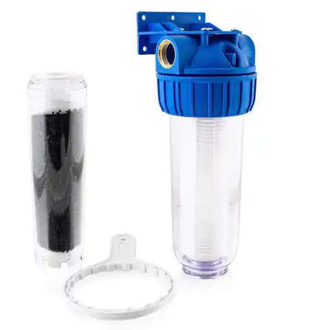 ⁨Filtr do wody Bituxx wstępny 1" z wkładem filtra z węglem aktywnym⁩ w sklepie Wasserman.eu