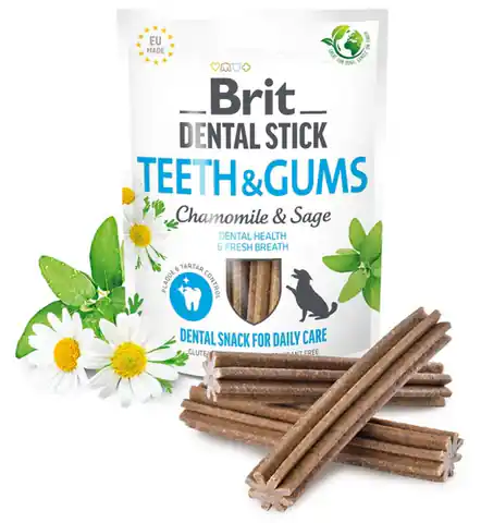 ⁨Brit Dental Stick Teeth & Gums with Chamomile & Sage 251g⁩ w sklepie Wasserman.eu