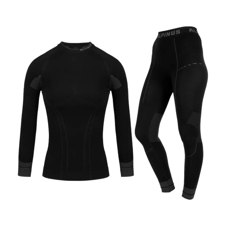 ⁨Women's thermoactive underwear Alpinus Tactical Base Layer Set black-gray GT18370⁩ at Wasserman.eu