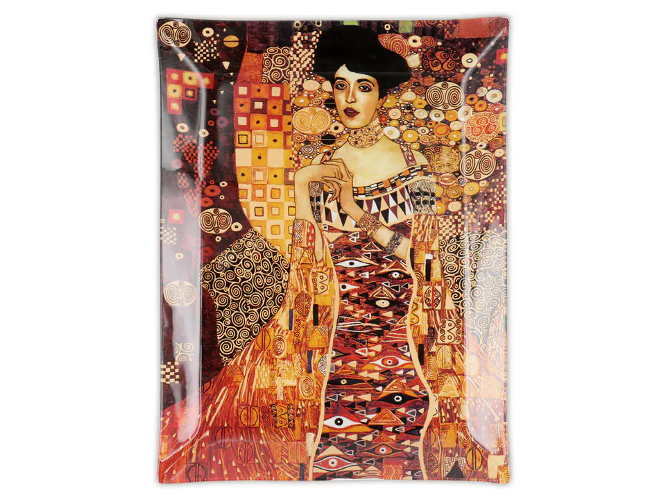 ⁨Talerz dekoracyjny - G. Klimt, Adela 32x24cm⁩ w sklepie Wasserman.eu