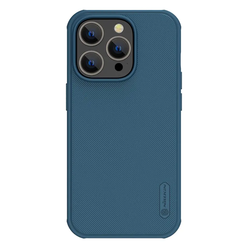 ⁨Nillkin Etui Super Frosted Shield Pro Magnetic iPhone 14 Pro Max niebieskie⁩ w sklepie Wasserman.eu