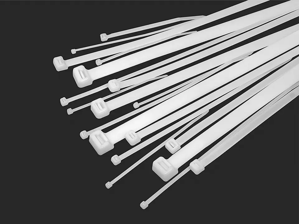 ⁨Cable tie 6,5x300mm white⁩ at Wasserman.eu