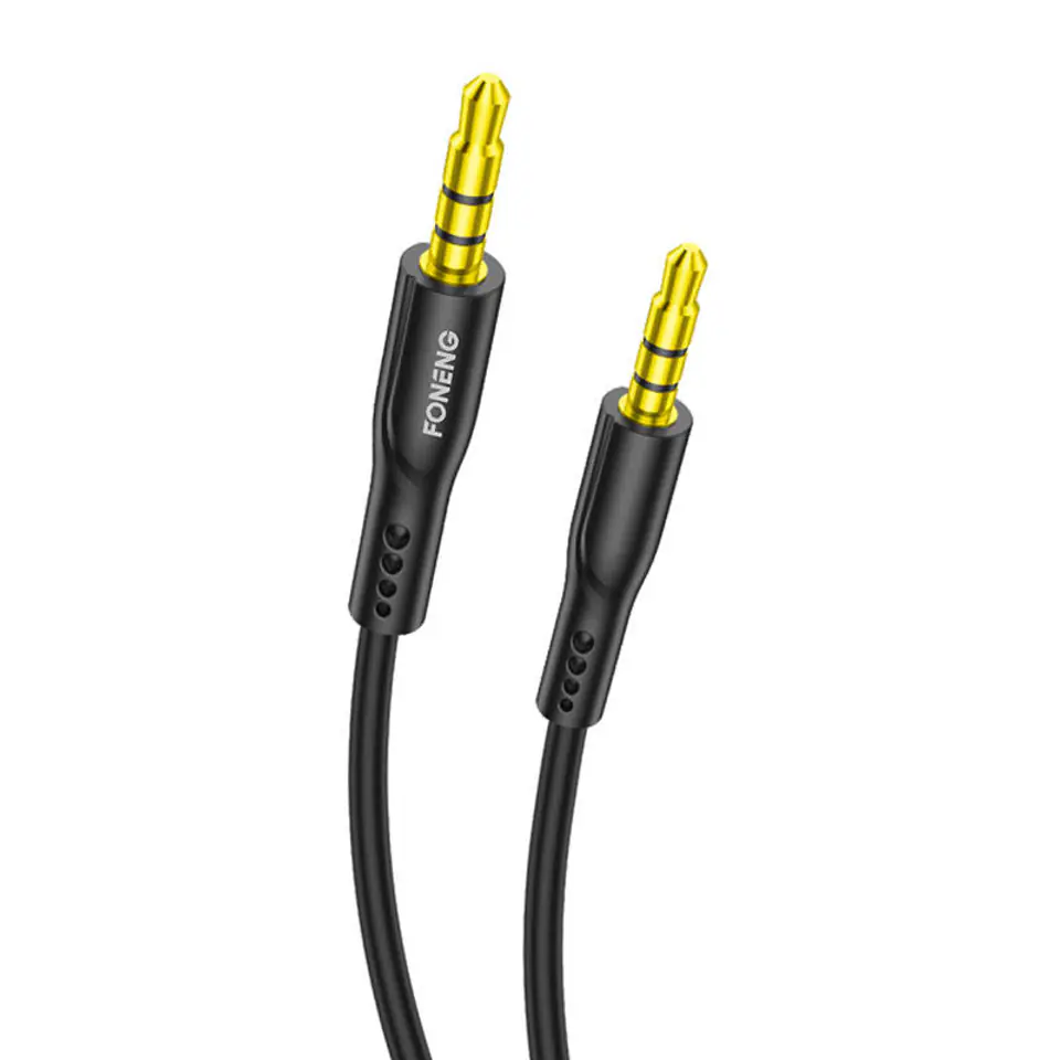⁨Kabel audio AUX 3.5mm jack Foneng BM22 (czarny)⁩ w sklepie Wasserman.eu
