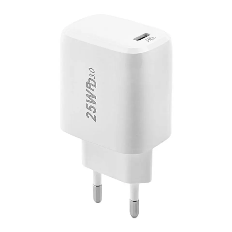 ⁨Ładowarka sieciowa Foneng EU40, USB-C, 25W (biała)⁩ w sklepie Wasserman.eu