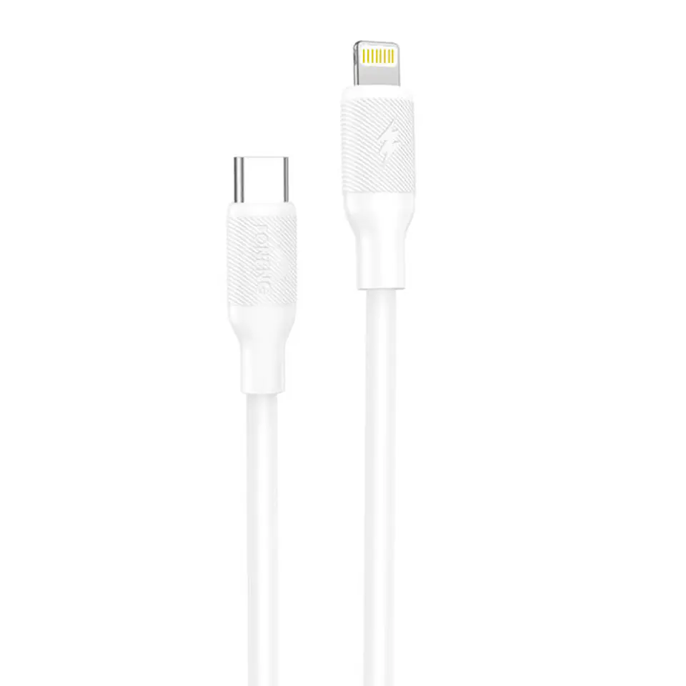 ⁨Kabel USB do Lightning Foneng X80, 27W, 1m (biały)⁩ w sklepie Wasserman.eu