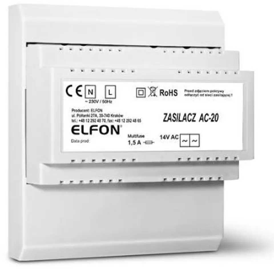 ZASILACZ AC-20 1,5A ELFON OPTIMA w sklepie Wasserman.eu
