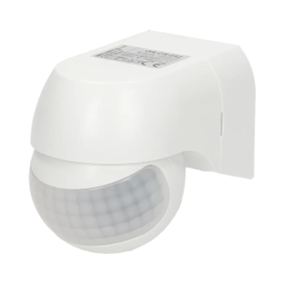 ⁨Motion sensor 180st. IP44, 800W, mini, white⁩ at Wasserman.eu