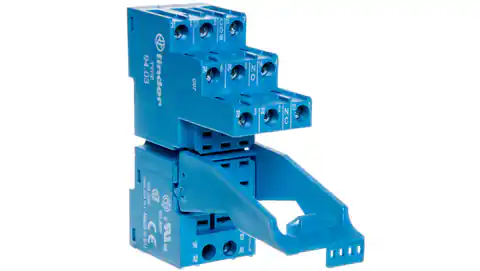 ⁨Socket for 55.33/85.03 series 86.30 modules, 99.02 modules, screw terminals, DIN rail mounting 35mm 94.03SPA⁩ at Wasserman.eu