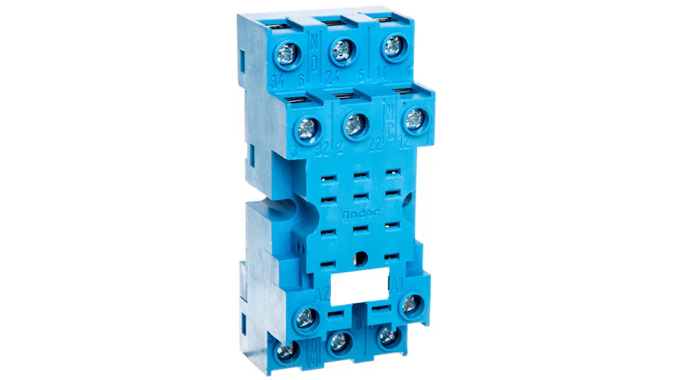 ⁨Socket for 55.33/85.03 series 99.01 modules, screw terminals, DIN rail mounting 35mm (metal clip) 94.73SMA⁩ at Wasserman.eu