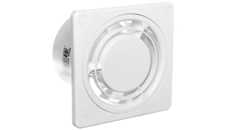 ⁨Exhaust fan fi 100 10W 80m3/h 230V IPX4 white RING E0007848 WWR100⁩ at Wasserman.eu