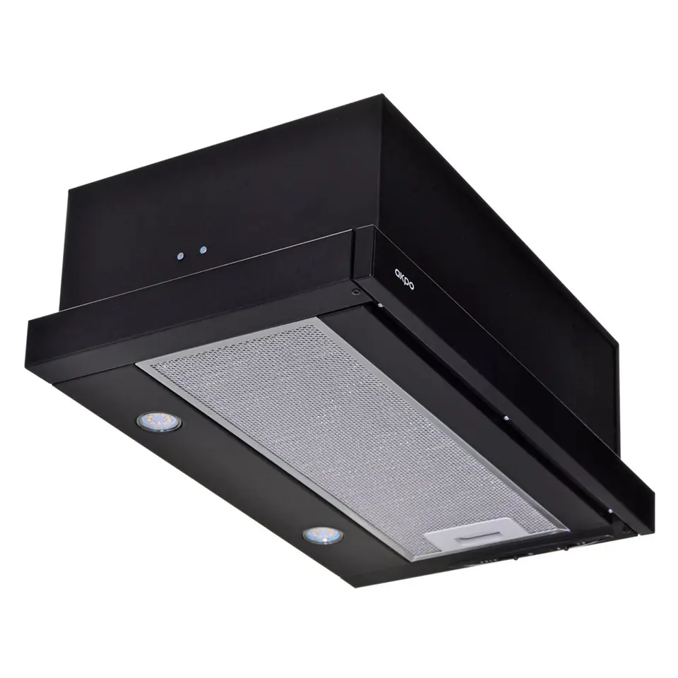 ⁨Okap teleskopowy AKPO WK-7 LIGHT ECO 50 CZARNY (podszafkowy)⁩ w sklepie Wasserman.eu