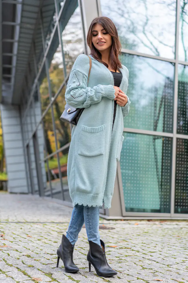 ⁨Delaina Mint sweater (Celadon color, one size all)⁩ at Wasserman.eu